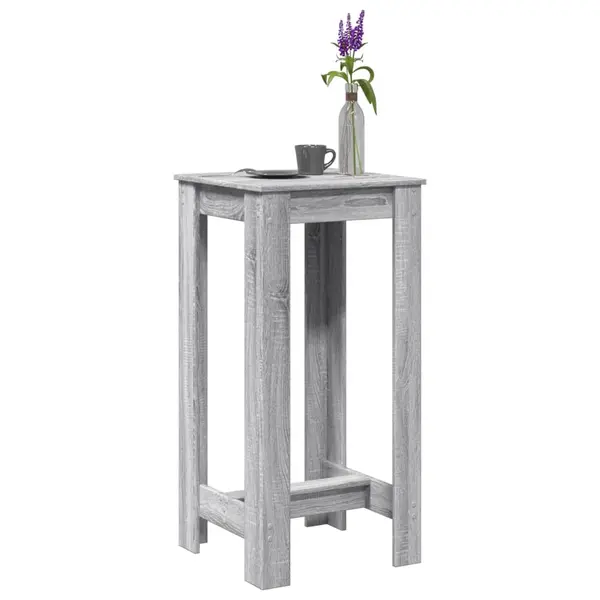 Gossi masa bar, gri sonoma, 51x50x103,5 cm, lemn prelucrat