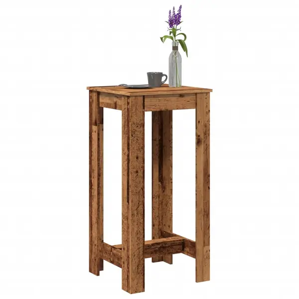 Gossi masa bar, lemn vechi, 51x50x103,5 cm, lemn prelucrat