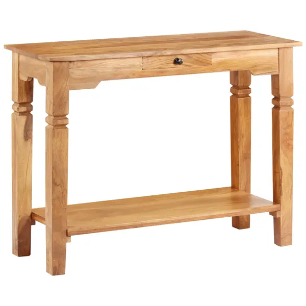 Gossi masa consola, 100x40x76 cm, lemn masiv de acacia