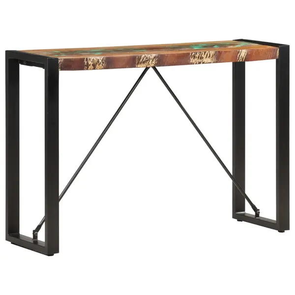 Gossi masa consola, 110 x 35 x 76 cm, lemn masiv reciclat
