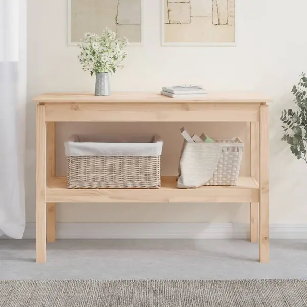 Gossi masa consola, 110x40x75 cm, lemn masiv de pin