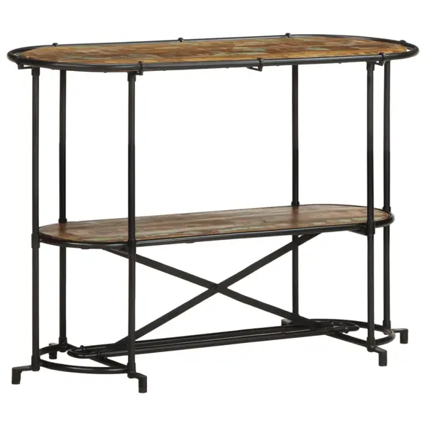 Gossi masa consola, 110x42x76 cm, lemn masiv reciclat