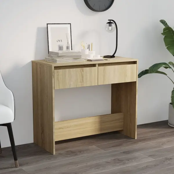 Gossi masa consola, stejar sonoma, 89x41x76,5 cm, otel
