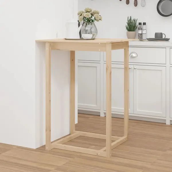 Gossi masa de bar, 80 x 80 x 110 cm, lemn masiv de pin