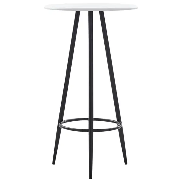 Gossi masa de bar, alb, 60 x 107,5 cm, mdf