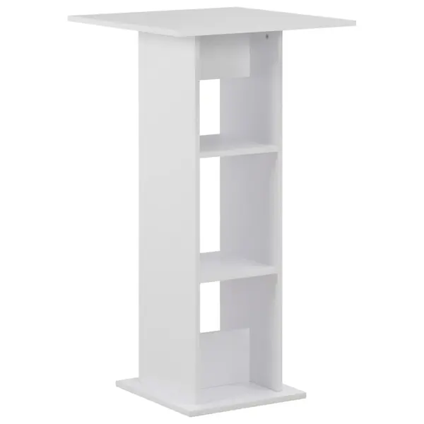 Gossi masa de bar, alb, 60 x 60 x 110 cm