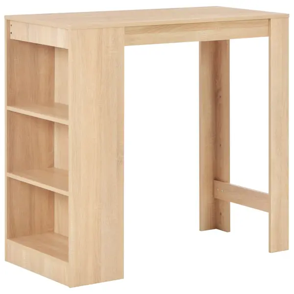 Gossi masa de bar cu raft, stejar, 110 x 50 x 103 cm