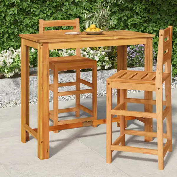 Gossi masa de bar de gradina, 120 x 60 x 105 cm, lemn masiv de acacia