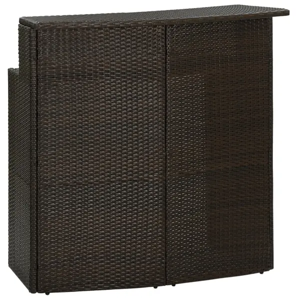 Gossi masa de bar de gradina, maro, 120x55x110 cm, poliratan