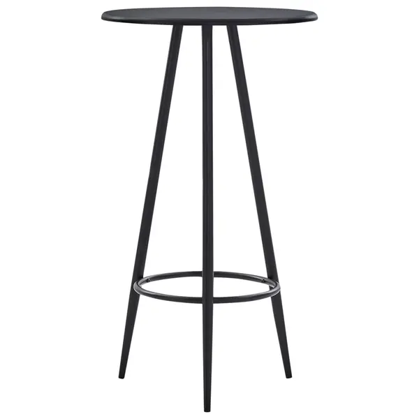 Gossi masa de bar, negru, 60 x 107,5 cm, mdf
