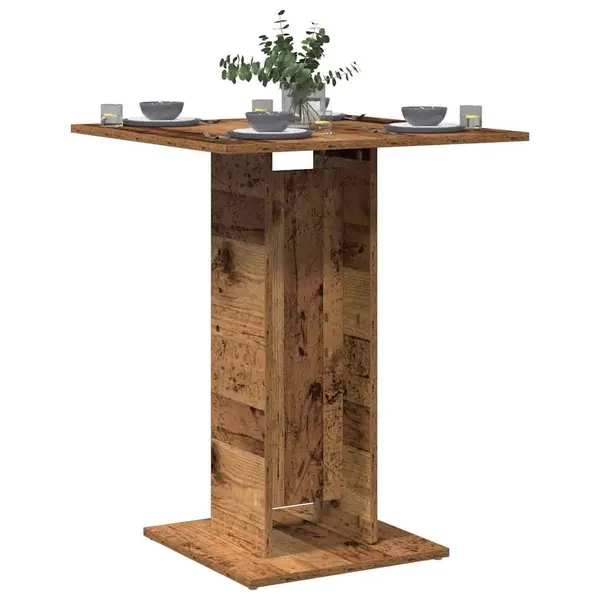 Gossi masa de bistro, lemn vechi, 60 x 60 x 75 cm, pal