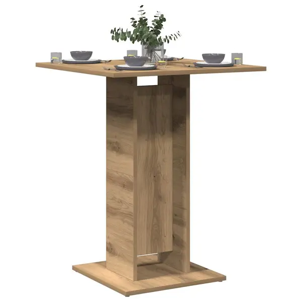 Gossi masa de bistro, stejar artizanal, 60 x 60 x 75 cm, pal