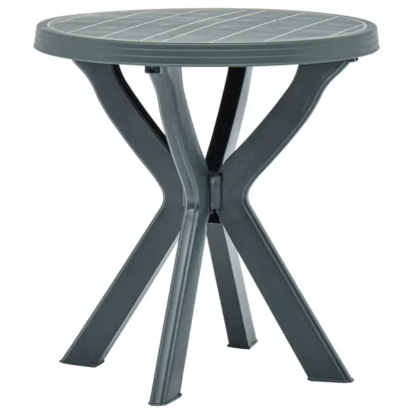 Gossi masa de bistro, verde, Ø70 cm, plastic