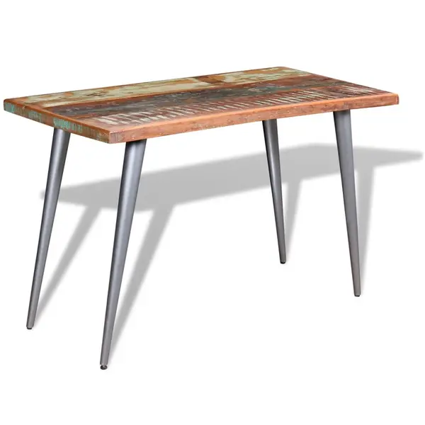 Gossi masa de bucatarie, 120 x 60 x 76 cm, lemn masiv reciclat