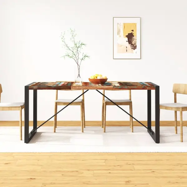 Gossi masa de bucatarie, 180 cm, lemn masiv reciclat,