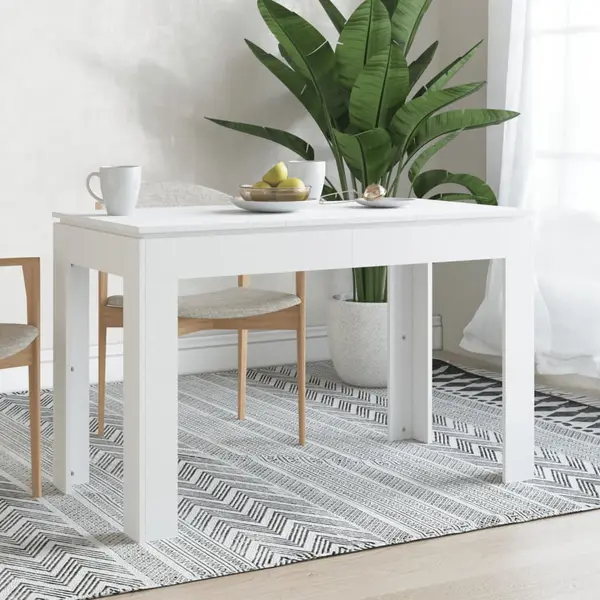 Gossi masa de bucatarie, alb, 120 x 60 x 76 cm, pal