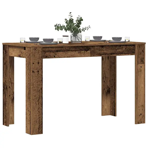 Gossi masa de bucatarie, lemn vechi, 120 x 60 x 76 cm, pal