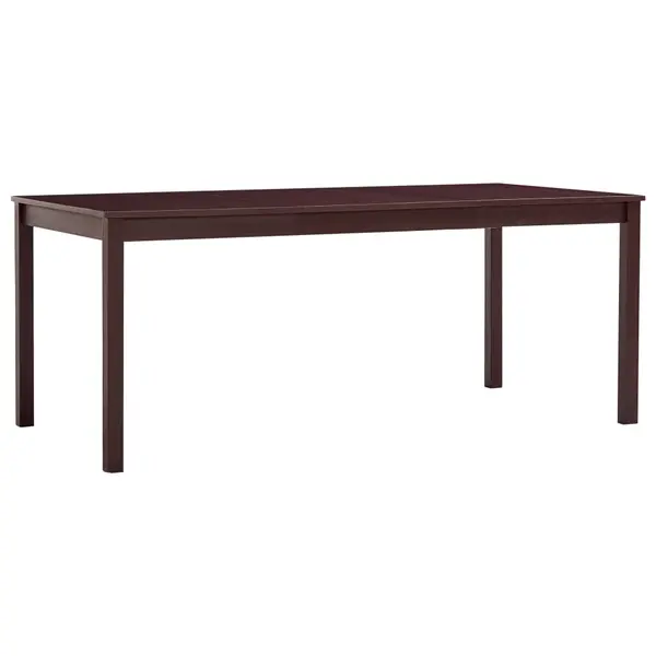 Gossi masa de bucatarie, maro inchis, 180 x 90 x 73 cm, lemn de pin