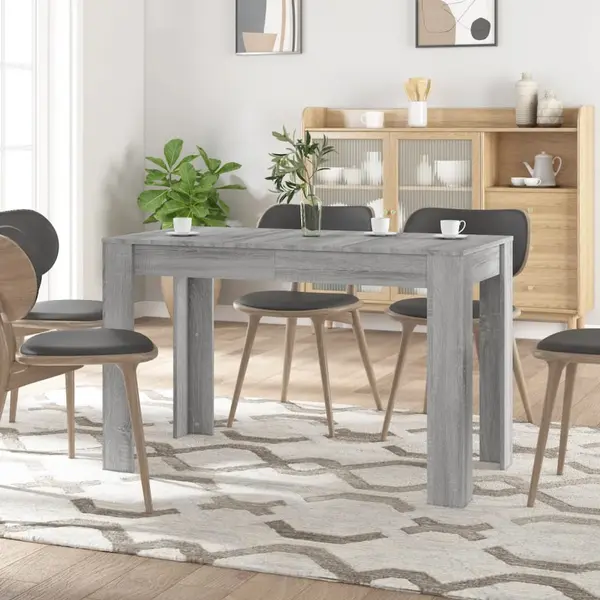 Gossi masa de bucatarie, sonoma gri, 120x60x76 cm, lemn prelucrat
