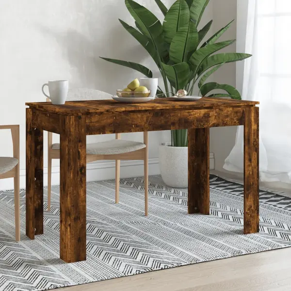 Gossi masa de bucatarie, stejar fumuriu, 120x60x76 cm, lemn prelucrat