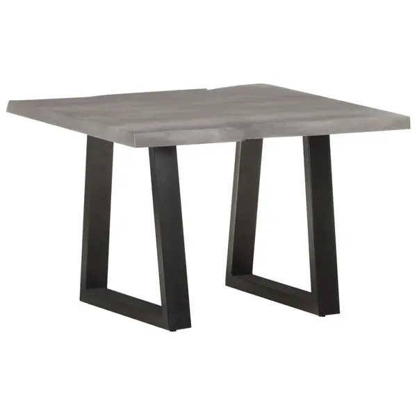 Gossi masa de cafea, muchii naturale, 60x60x40 cm, lemn masiv acacia