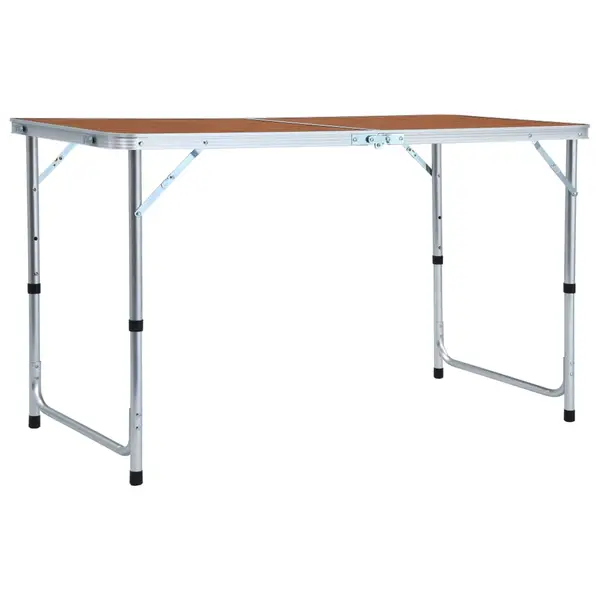 Gossi masa de camping pliabila, 120 x 60 cm, aluminiu