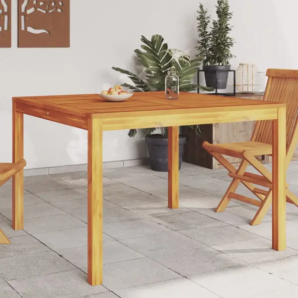 Gossi masa de gradina, 110x110x75 cm, lemn masiv de acacia