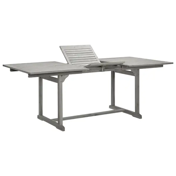 Gossi masa de gradina, (150-200)x100x75 cm, lemn masiv de acacia