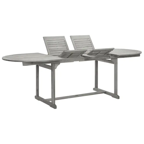 Gossi masa de gradina, (160-240)x100x75 cm, lemn masiv de acacia