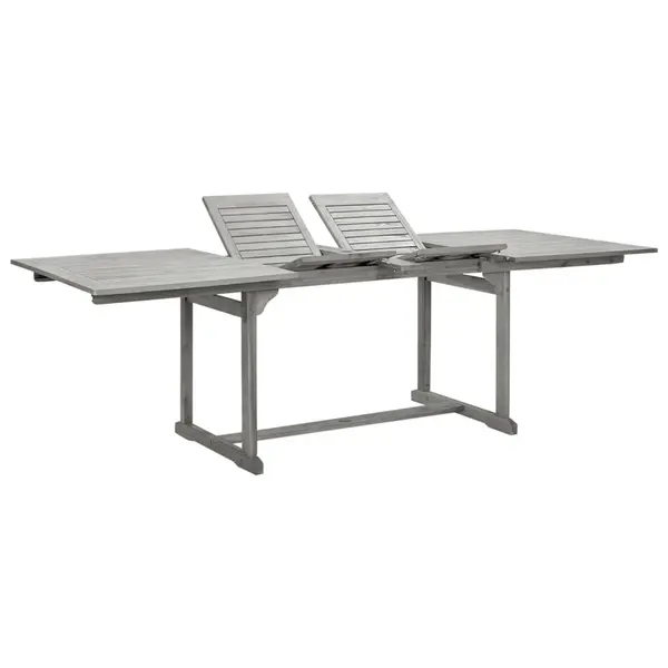 Gossi masa de gradina, (160-240)x100x75 cm, lemn masiv de acacia