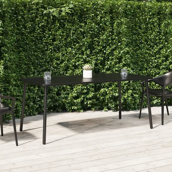 Gossi masa de gradina, antracit, 165x80x71 cm, otel