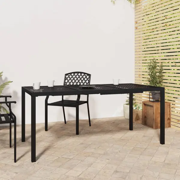Gossi masa de gradina, antracit, 165x80x72 cm, otel