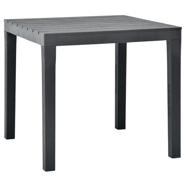 Gossi masa de gradina, antracit, 78 x 78 x 72 cm, plastic