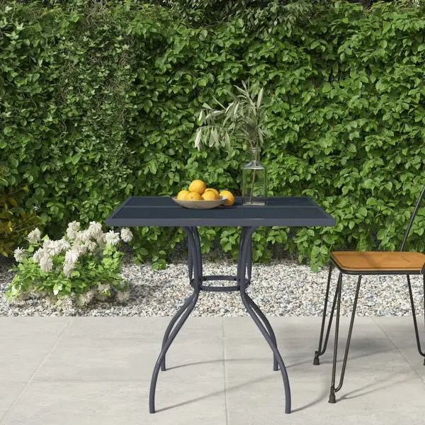 Gossi masa de gradina, antracit, 80 x 80 x 72,5 cm, plasa din otel