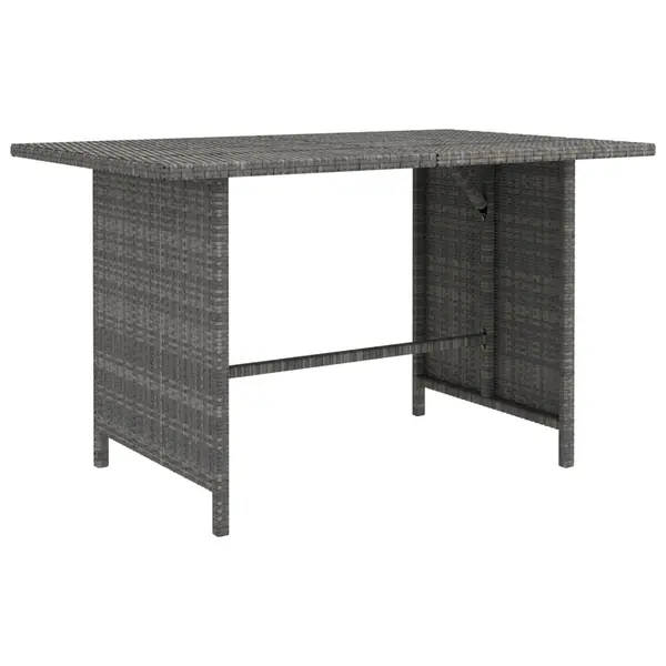 Gossi masa de gradina, gri, 110x70x65 cm, poliratan