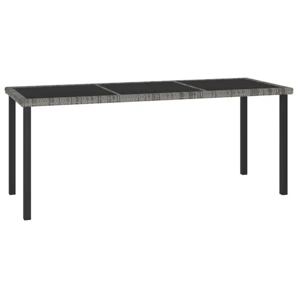 Gossi masa de gradina, gri, 180 x 70 x 73 cm, poliratan