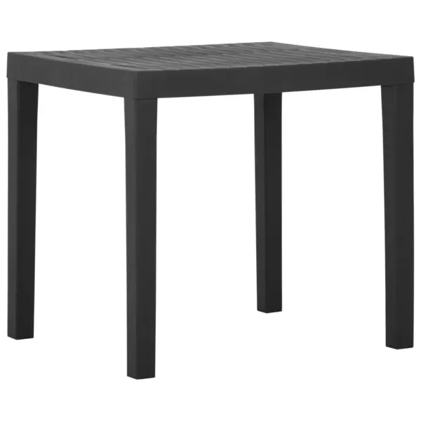 Gossi masa de gradina, gri, 79x65x72 cm, plastic
