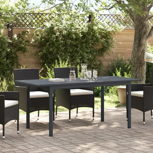 Gossi masa de gradina gri inchis aluminiu mare