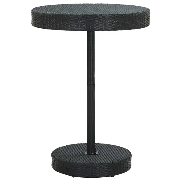 Gossi masa de gradina, negru 75,5 x 106 cm, poliratan