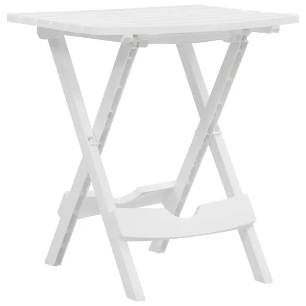 Gossi masa de gradina pliabila, alb, 45,5 x 38,5 x 50 cm