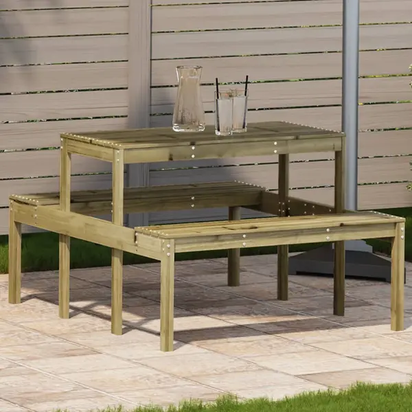 Gossi masa de picnic, 110x134x75 cm, lemn impregnat de pin
