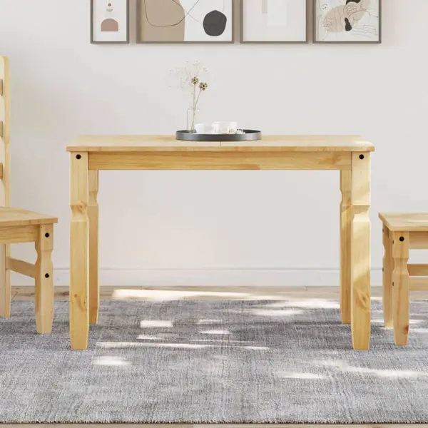 Gossi masa de sufragerie corona, 112x60x75 cm, lemn masiv de pin