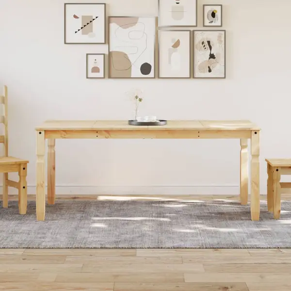 Gossi masa de sufragerie corona, 180x90x75 cm, lemn masiv de pin