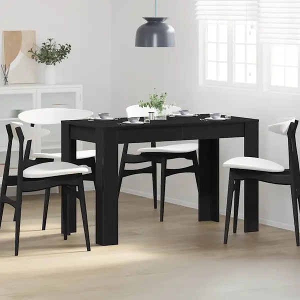 Gossi masa de sufragerie din stejar negru 120x60x76 cm lemn prelucrat