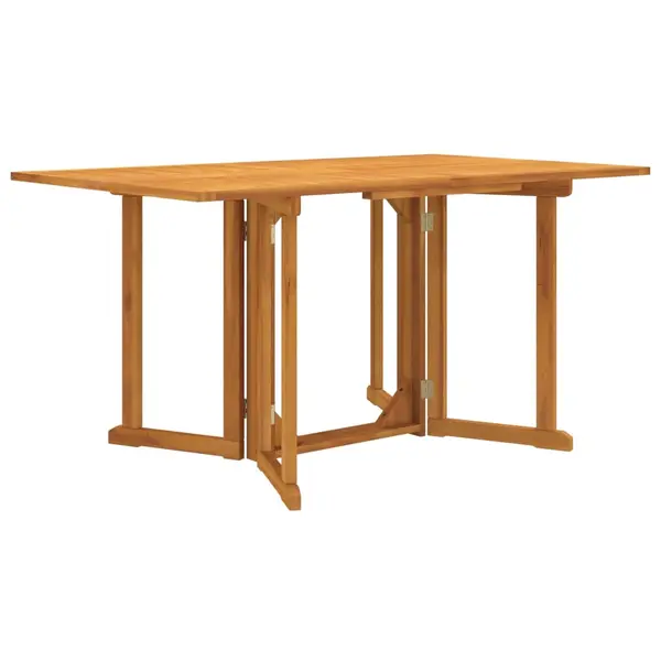Gossi masa gradina pliabila tip fluture, 150x90x75 cm, lemn masiv tec