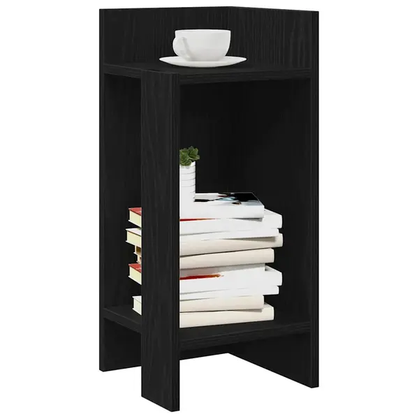 Gossi masa laterala cu polita negru 25,5x27x60 cm