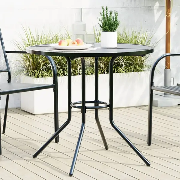Gossi masa terasa rotunda, antracit, Ø80x72,5 cm otel vopsit electro.