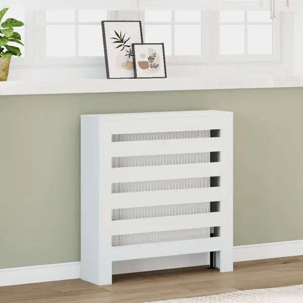 Gossi masca pentru calorifer, alb, 78x20x82 cm, lemn prelucrat