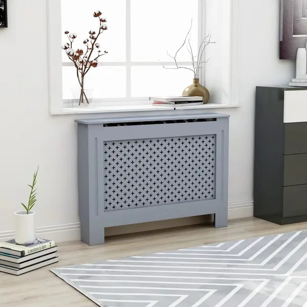 Gossi masca pentru calorifer, antracit, 112 x 19 x 81,5 cm, mdf