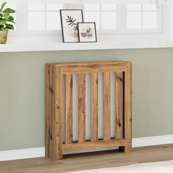 Gossi masca pentru calorifer stejar artizanal 78x20x82 cm lemn